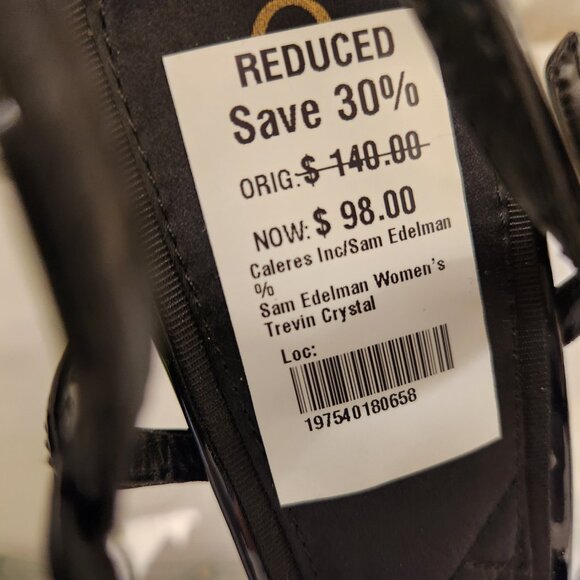 Sam Edelman "Trevin" Black Heeled Sandals. NIB. Size 9.5. Customer Return. - Picture 5 of 15